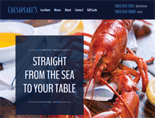 Tablet Screenshot of chesapeakes.com